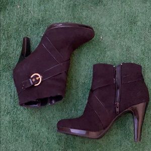 Heeled Black Boots from christian Siriano